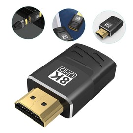 KOMBIUDA 8K Male to Female Adapter for TV Monitor Projector High Definition Extension Converter for Computer and Laptop for Home Theater and Gaming