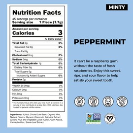 Refresh Gum Peppermint – Xylitol, Sugar Free Chewing Gum Pouches, Natural Flavor & Organic Ingredients – Long Lasting, Plant-Based, Non-GMO – 45 Pieces Each, 3 Pack