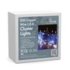 Snowtime 200 4m Copper Wire Cluster Lights With Ice White