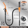 Portable Transfer Pump Battery Operated Electric Siphon Pump, 2.4 GPM