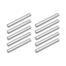 sourcing map 10Pcs 5mm x 30mm Dowel Pin 304 Stainless Steel Pegs Support Shelves Silver Tone