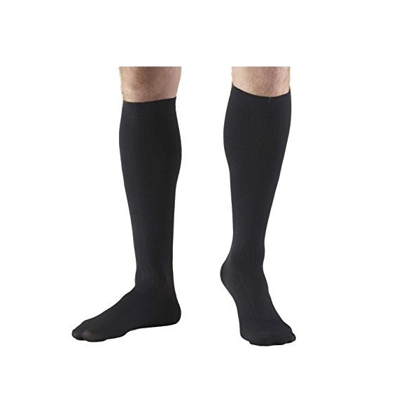 Made in the USA – Microfiber Compression Travel Socks 15-20 mmHg (Brown, Large)