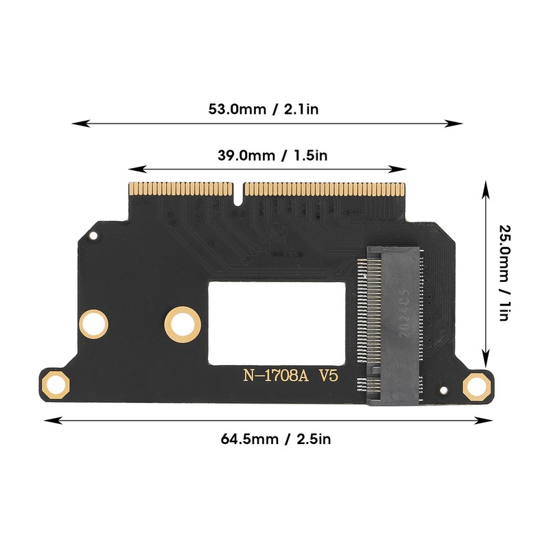 Adapter Card M.2 NVME to OS X PRO A1708 SSD