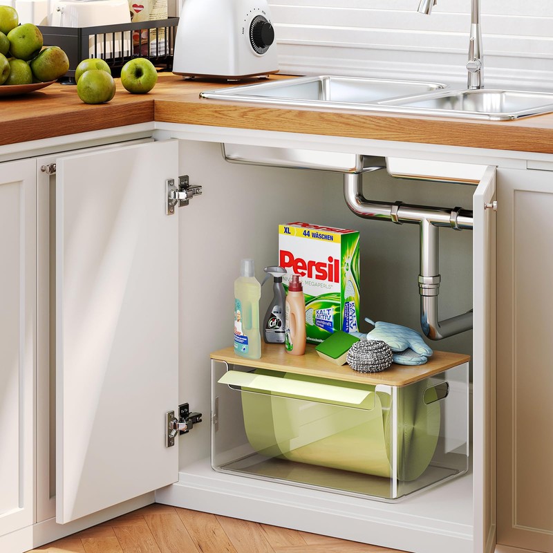 MIXISAV 3 Pack Trash Bag Holder Dispenser with Lid, Extra