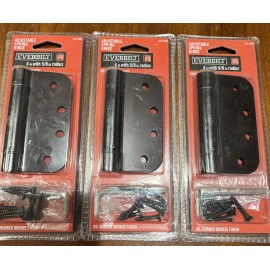 Everbilt Lot of 3, EVERBILT 4” with 5/8” Radius ORB Adjustable Spring Hinge 275 269