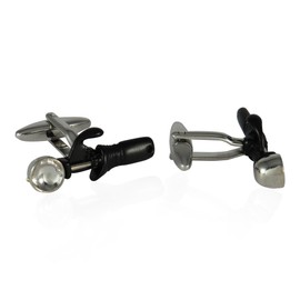 Cuff-Daddy Mens Chef Cufflinks with Jewelry Presentation Box Storage Travel Special Occasions Cufflinks for Wedding Mens Cuff Link Dress Shirt Business Gift Jewelry Box