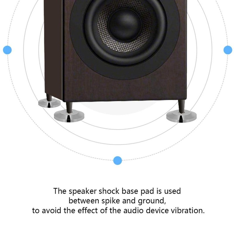 Speaker Feet Pack of 8 Universal Copper Speaker Shock Base