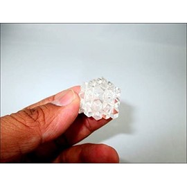 Jet International Crystal Quartz Pyramid Cube 54 Lemurian Gemstone