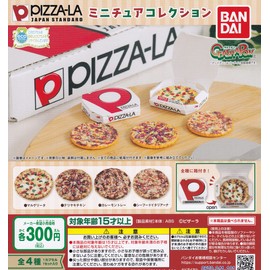 PIZZA-LA Pizara Miniature Collection, 4 Types Set (Full Comp), Capsule Toy
