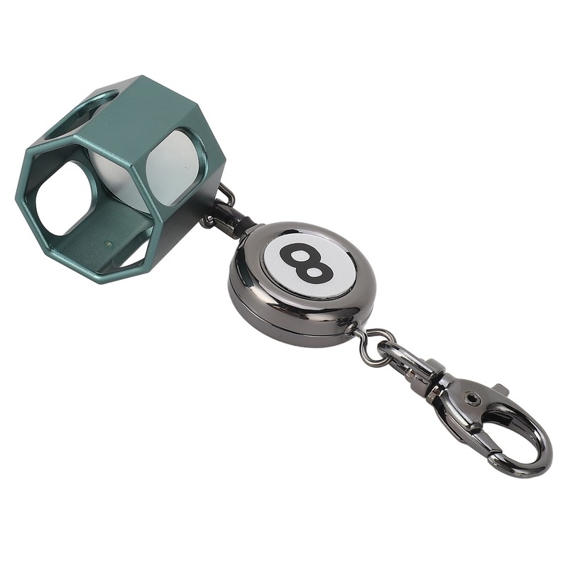 Retractable Billiards Pool Cue Chalk Holder Retractable Drawing Belt Clip