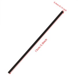 ONLYKXY 100 Black Kraft Paper Twist Ties (15cm/5.9inch)