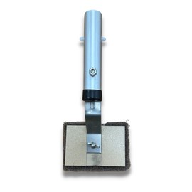 Discount Pool Mart Heavy-Duty Pro Tile Scrubber with Quick Clip Connect | Coarse Scrub Pad Pool Brushes for Cleaning Pool Tiles | Lock Slot Connection and Replaceable Scrub Pad (Coarse, 2 Pack)