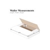 12 1/8 x 9 1/8 x 2" White Easy-Fold Mailers