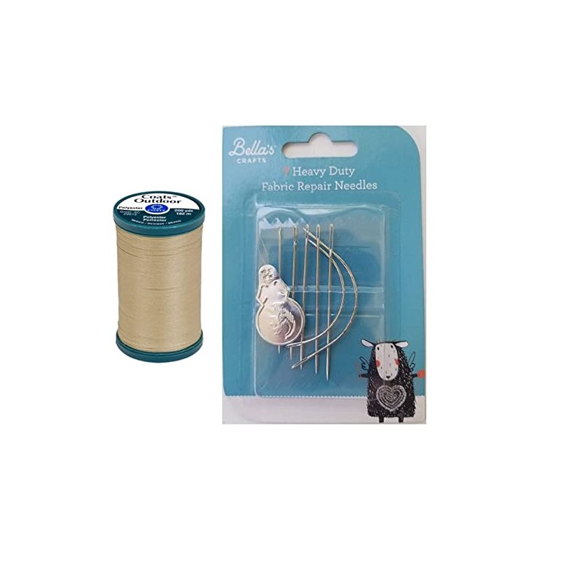 Coats Outdoor Living Thread, 200 Yards S971 Bundle with Bella's