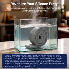 Leopong Moldable Silicone Putty, Waterproof, Stay Pliable,Good Plasticity for Repair and Fill Various Gaps in Bathrooms, Fountains, Water Pipes, Walls (Black)