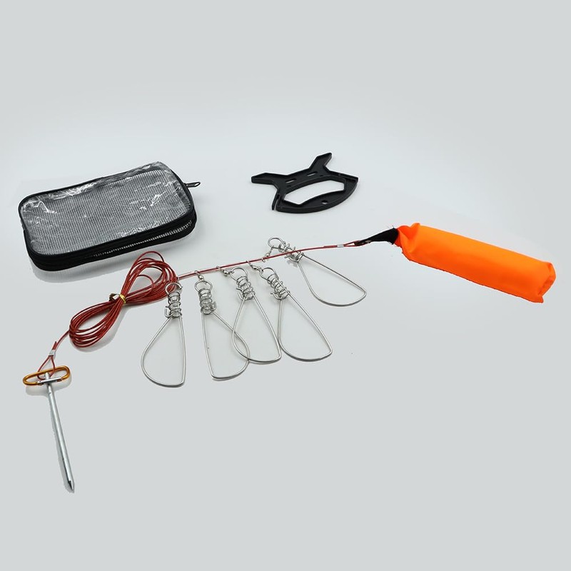 ZONAHAH Fish Stringer Kit Fishing Stringer Live Fish Lock Fishing