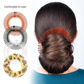 minkissy 10pcs Spring Comb Wig Comb Sports Headbands Athletic Headbands for Women Women Headband Spring Band Comb Round Comb Head