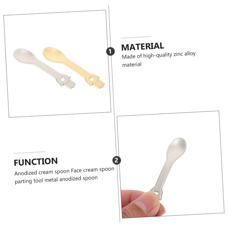 Mikinona Skin Care Spoons 4pcs Rose Shape Makeup Spoons for