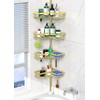 DAOYA Shower Caddy Tension Pole - Gold Corner Shower Caddy