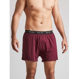 Bolter Men’s 5-Pack Cotton Stretch Boxers Shorts (X-Large, Winter)