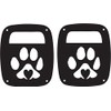 JeepTails Dog Paw Heart Tail lamp Light Covers Compatible with