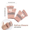 Zolunu Unisex Winter Half Finger Gloves Warm Winter Fingerless Touchscreen