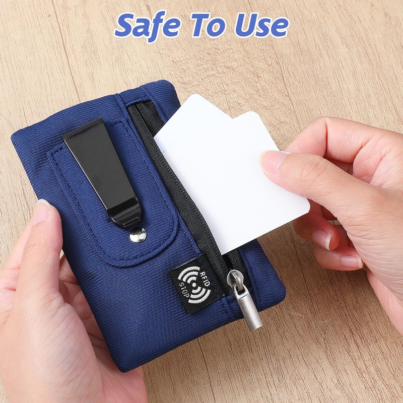 XLIUAX Money Clip, RFID Belt Wallet Travel Wallet Blocking Clip