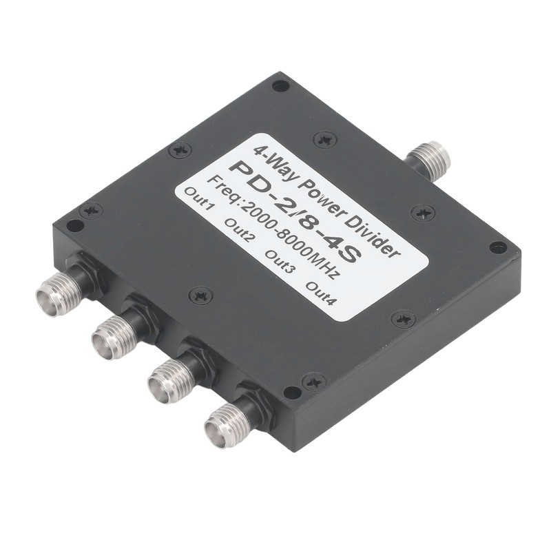 SMA Microstrip Power Splitter Combiner 2‑8GHz Stainless Steel 4 Way