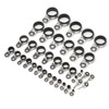 37Pcs Fishing Rod Guides Top Tip Ring Telescopic Surf Casting