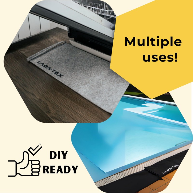 LABA-TEX Water-Activated Flood Barrier - No Sand Required, Efficient Solution