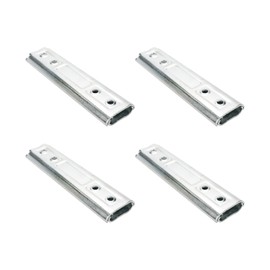 Dahszhi 4Pcs Interlocking Sofa Connector Bracket,Furniture Assemble Fixing Joint Connectors Bands Flush Mount Hanger, Straight Edge 6.3"/160mm