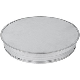 12" Inch Metal Tee Cap - Round Vent Cover - Galvanized Steel - Indoor and Outdoor Pipe Cover - Dryer Vent Cover - Dryer Duct End Cap - 12In Metal End Cap - Metal Plug 12Inch - Round Metal Duct Cap