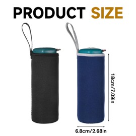 Styquenzer 2 Pcs Water Bottle Carrier Bag Neoprene Water Bottle Sleeve Portable Thickened Insulated Cup Sleeve 550 ml Bottles Sleeves for Men Women