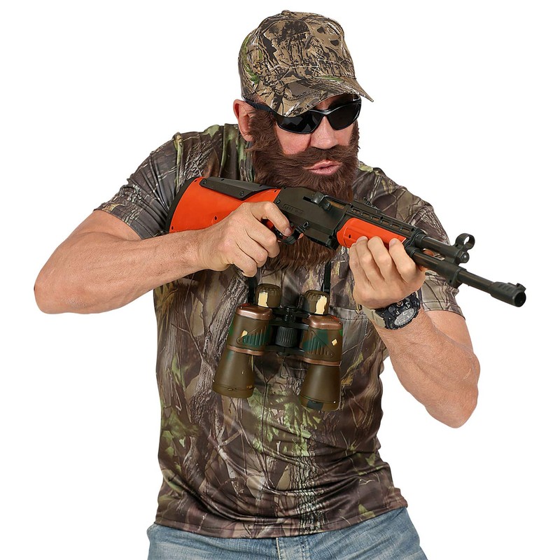 Widmann 96554 96554 Costume, Hunter, T-Shirt, Basecap, Carnival, Theme Party,