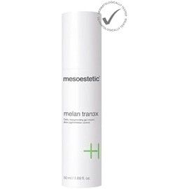 Mesoestetic- Crema en gel Melan Tran3x de 50 ml1,69 fl. oz. (crema en gel despigmentante diaria para pieles con pigmentación persistente)