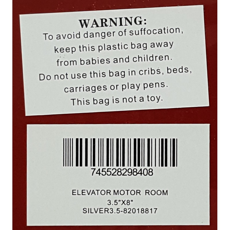 Elevator Motor Room Sign (Brush Aluminium, 3.5X8)-The Mont Argent Line.