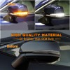 ZDEERAOTO LED Rear Side Mirror Light DRL Amber Sequential Turn