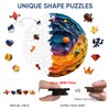 Mys Aurora Space Puzzles for Adults 500 Pieces, Unique Shapes