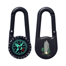 Azeeda 'Honeysuckle Tower Covered In Flowers' Compass Keyring (KC00031251)