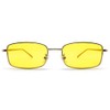 SPEED ADDICT METAL SQUARE SUNGLASS for Japan, Gold × YELLOW