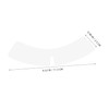 CLISPEED 100Pcs Shirt Collar Stays Durable Plastic Collar Fixers Easy