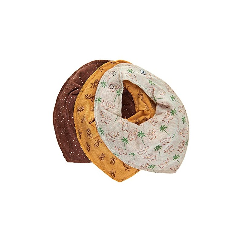 Pippi Unisex Baby Bandana Bib (Pack of 3) Triangle L