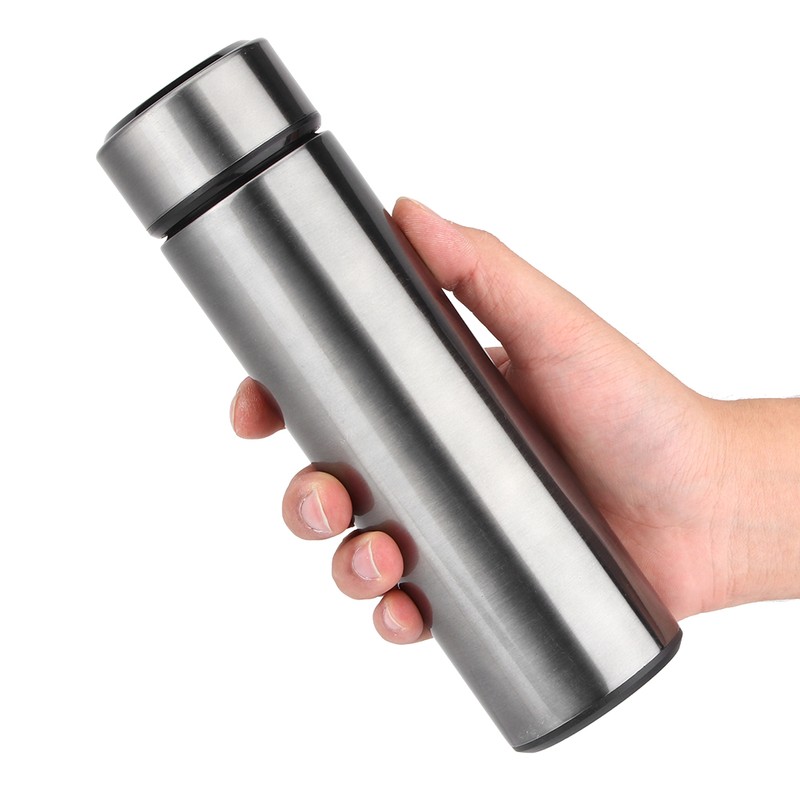 500ml Portable Stainless Steel LED Insulated Vacuum Cup Water Bottle