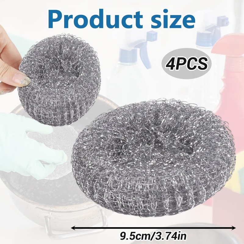 4 Pcs Kettle Descaler Balls – Stainless Steel Limescale Balls
