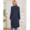 Bluetime Women Open Front Long Cardigan Lightweight Long Sleeve High