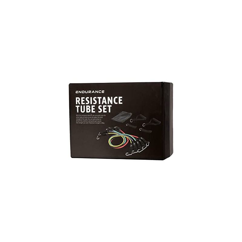 ENDURANCE Resistance Tube-E222046 Tube Set Black One Size