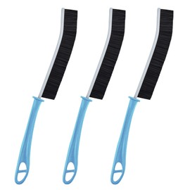 KMOSENIA Hard Bristle Corner Cleaning Brush - Cleaning Brushes for Bathroom (3, Blue)