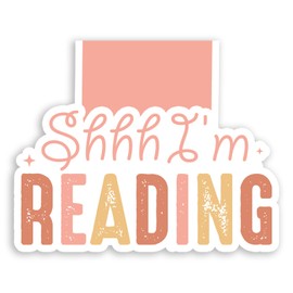 (2Pcs) Shhh I'm Reading Magnetic Bookmark Book Page Markers Gift for Reading Lover Nerd Book Addict Bookish Reader Student Teacher Office Stationery - Size 2"x2.5" When Folded