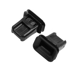 Hihaha 2pcs Universal Black Car Rear Seat Panel Plastic Rivet Clips Fasteners Retainers 40x38mm Durable Material