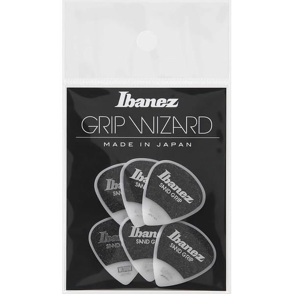 Ibanez GRIP WIZARD PPA16MSG-WH Set of 6 Picks with Grip
